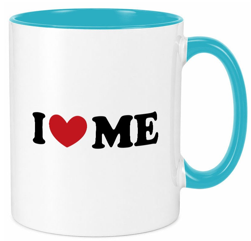 I love me vl8 Geschenk Humor Geschenkidee lustiger Spruch Tasse
