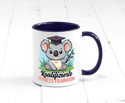 Koalifizierte Fitnesstrainerin | Trainerin Sport v2 Geschenkidee Humor Tasse