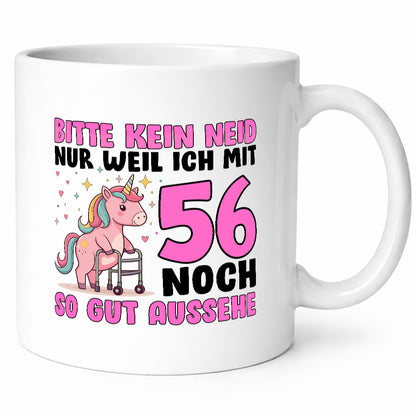 56. Geburtstag | 56 Jahre Mit noch so gut aussehen Geschenkidee Humor Tasse
