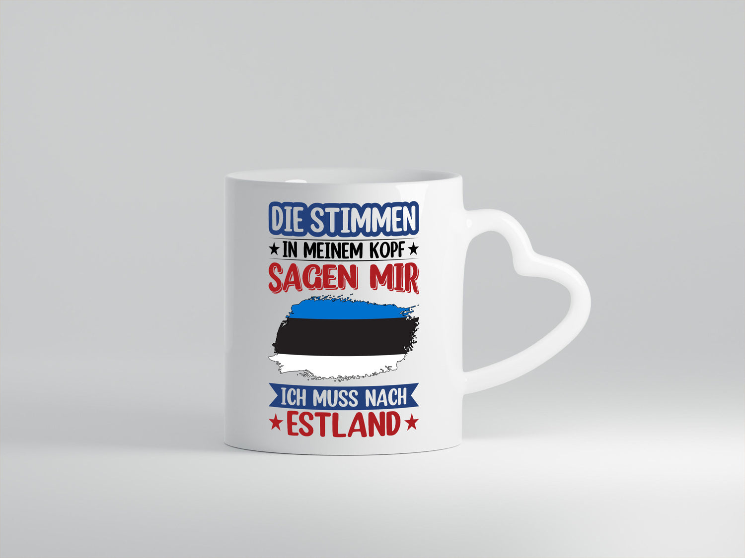 Estland | Urlaub Stimmen in meinem Kopf Traumland Geschenkidee Humor Tasse