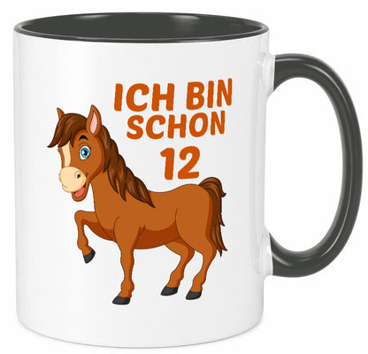 12. Geburtstag | Ich bin schon 12 Pferde Pony Geschenkidee Humor Tasse