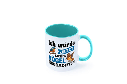 Vögel beobachten | Vogel lustig Humor Geschenkidee Geschenk Tasse