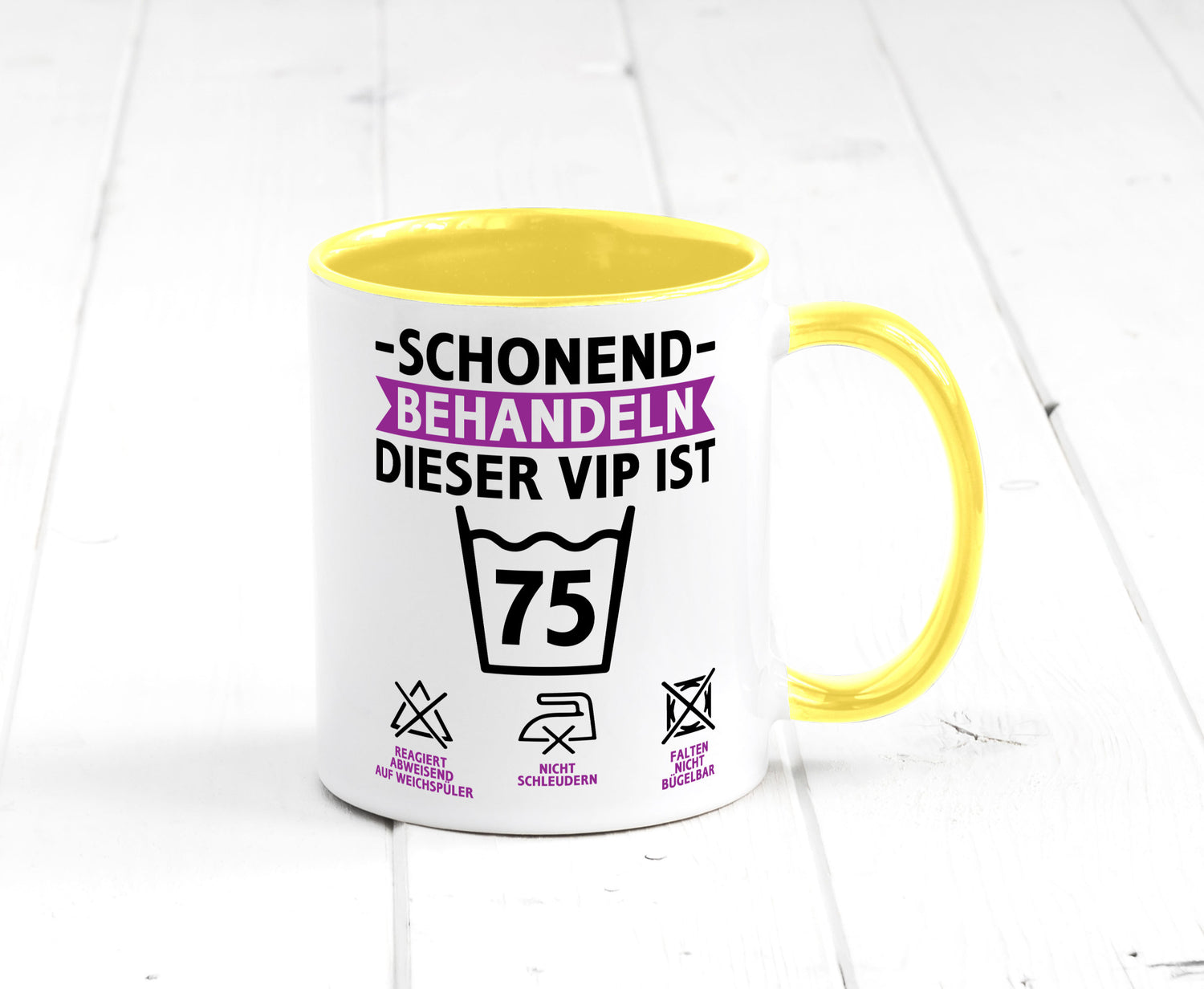 75 Geburtstag | schonend behandeln Jahre v2 lustiger Spruch Geschenk