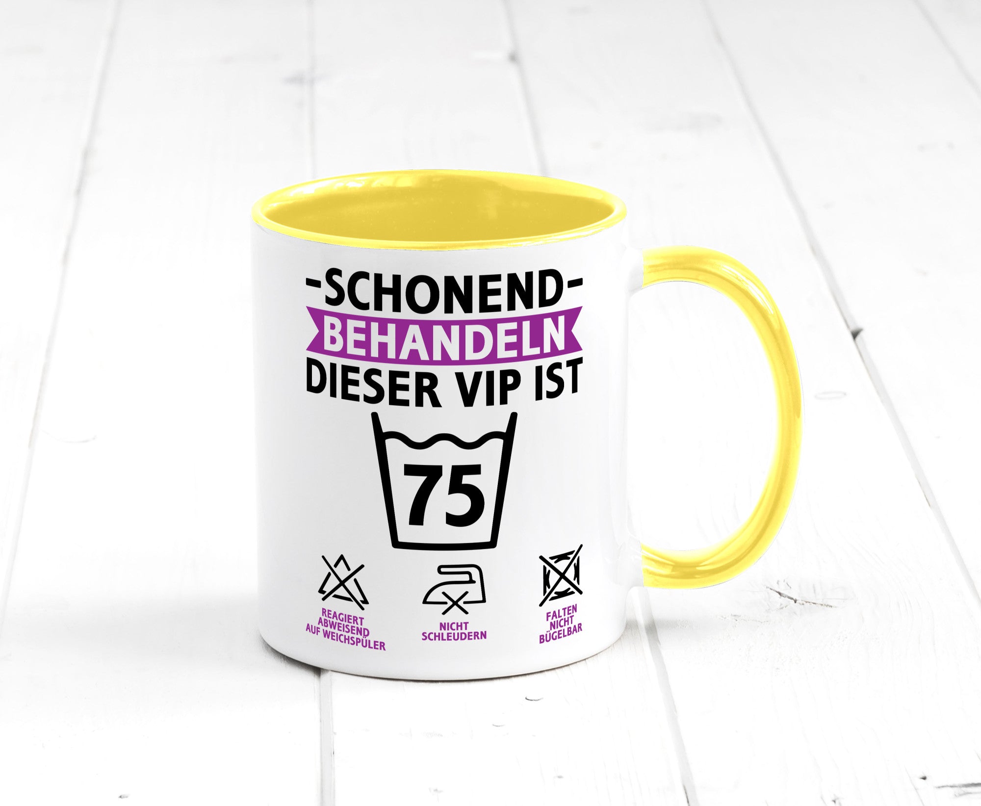 75 Geburtstag | schonend behandeln Jahre v2 lustiger Spruch Geschenk