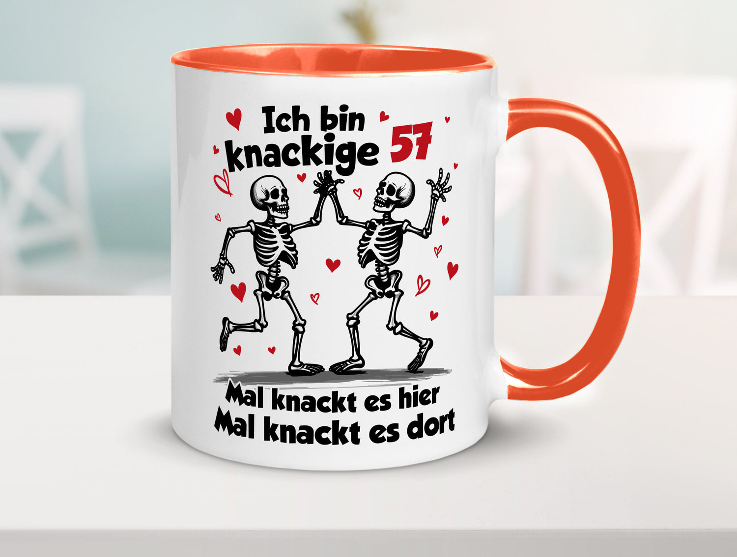 57. Geburtstag | Knackige 57 Ich bin alt lustig Geschenkidee Geschenk Tasse