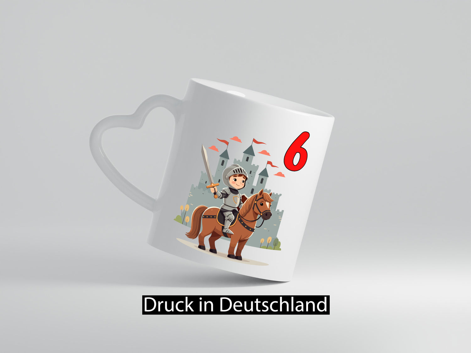 6. Geburtstag | 6 Jahre Ritter Junge Schloss Humor Geschenkidee Tasse