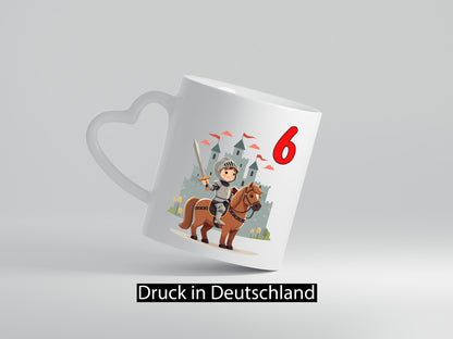 6. Geburtstag | 6 Jahre Ritter Junge Schloss Humor Geschenkidee Tasse