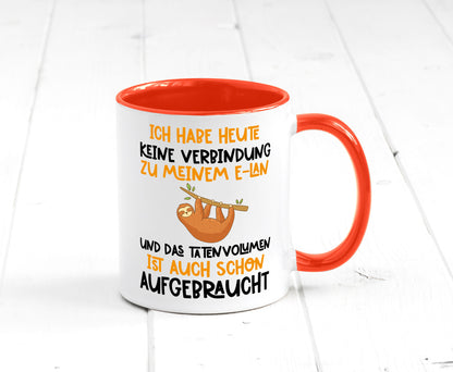 Tatenvolumen aufgebraucht | Spruch Humor Faultier Tierliebhaber Geschenkidee
