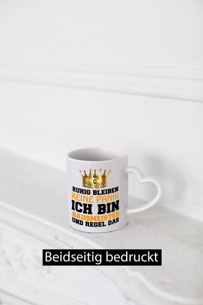 Ich bin Hausmeister Geschenkidee Humor Tasse