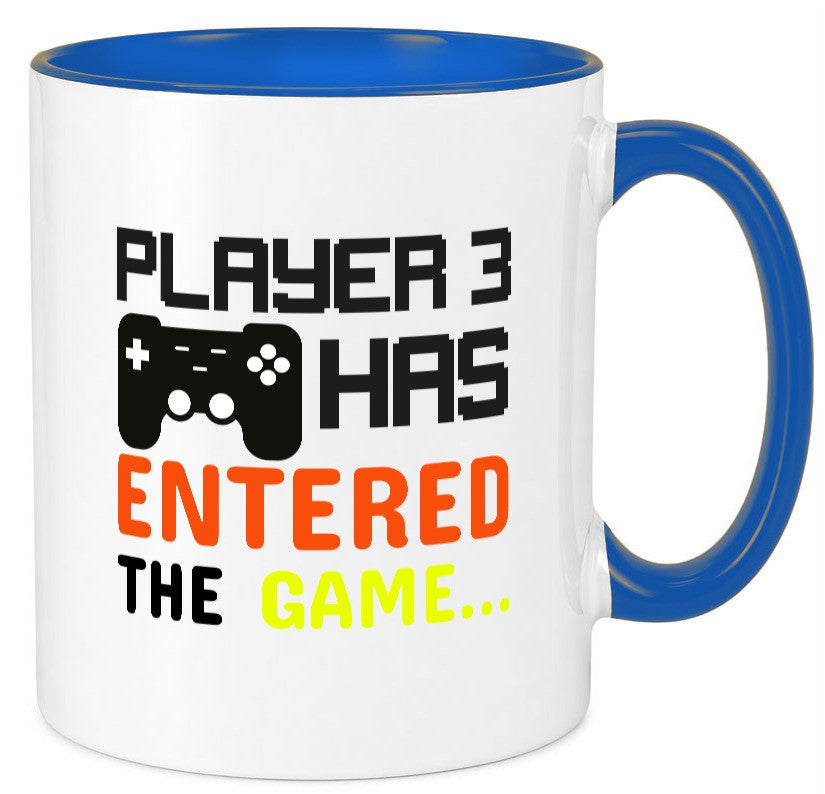 Player 3 | Schwangerschaft Tasse Nachwuchs Eltern Humor Geschenkidee