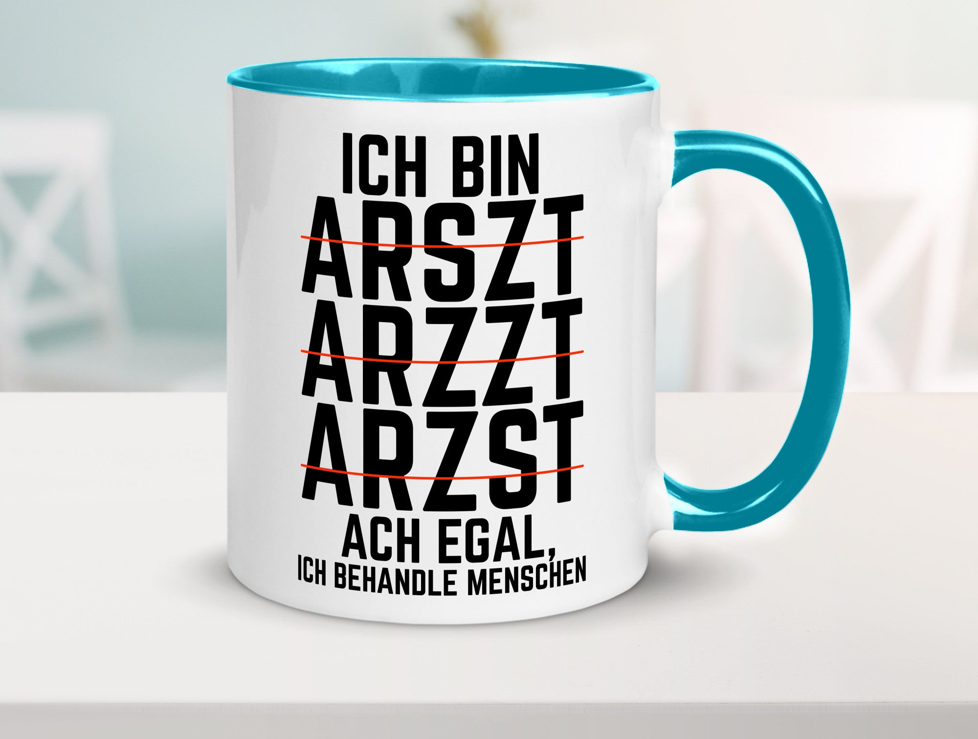 Ich bin Arzt | Rechtschreibung Klinik lustiger Spruch lustig Humor Geschenkidee