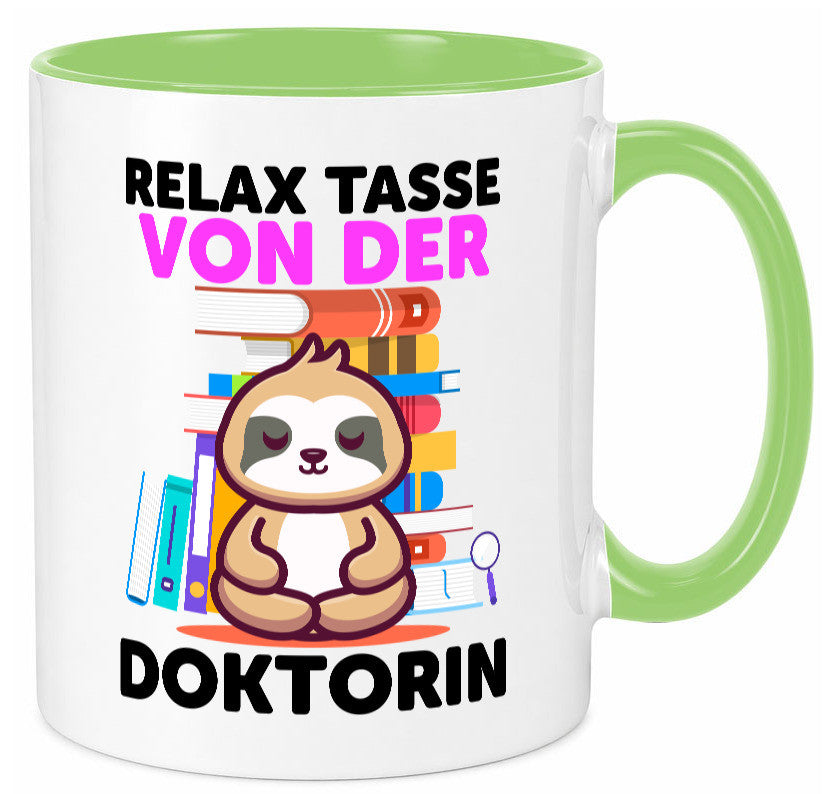 Relax Tasse: Doktorin | Doktorand Doktortitel lustig Humor Geschenkidee