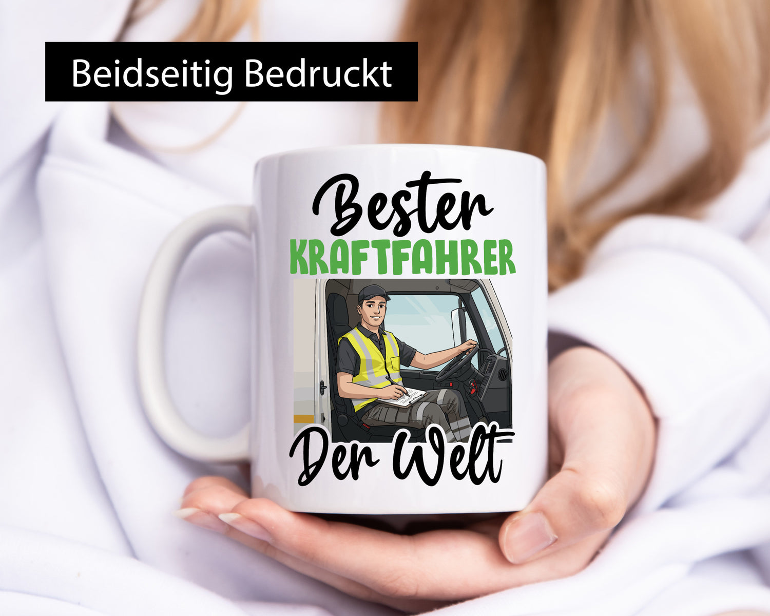 Bester Kraftfahrer | Lastwagen LKW Fahrer v2 Humor Geschenkidee Tasse