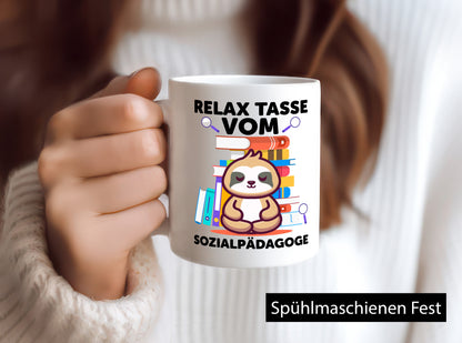 Relax Tasse: Sozialpädagoge | Pädagoge lustig Humor Geschenkidee Geschenk Tasse