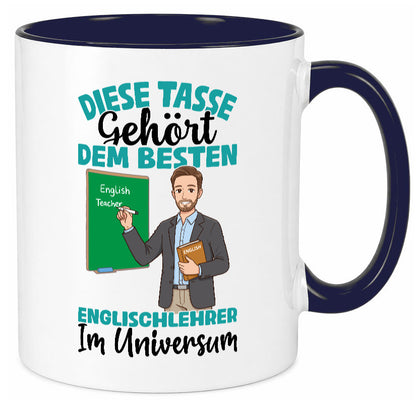 Im Universum: Englischlehrer | Schule Englisch lustiger Spruch Geschenk Humor Tasse