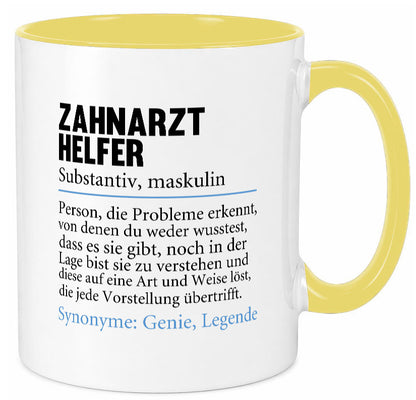 Zahnarzthelfer | Spruch Humor Zahnmedizin Geschenkidee Tasse