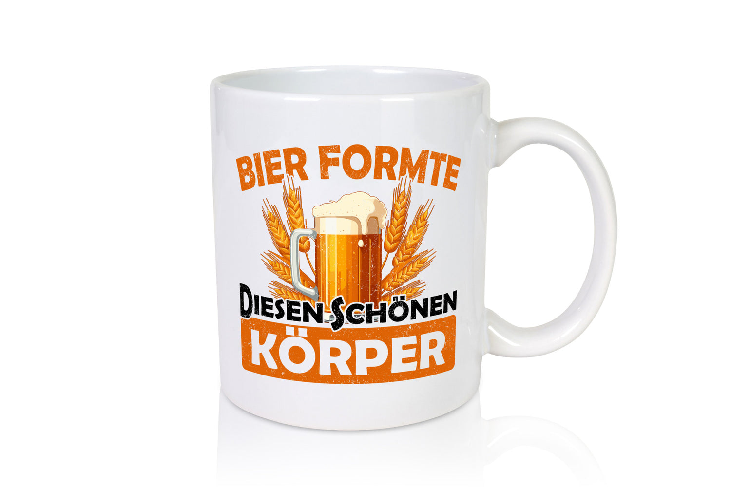 Bier förmte diesen Körper | bierliebhaber v2 Humor Geschenkidee Tasse