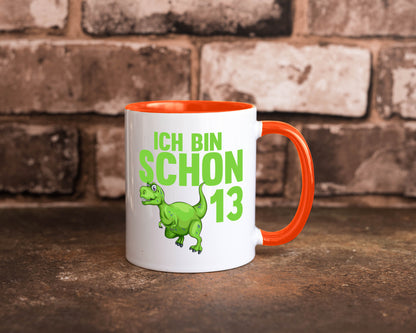 13. Geburtstag | 13 Jahre Dino Dinosaurier Humor Geschenkidee Tasse