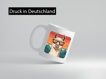 Alpaka Vintage | Lama Kamel Geschenk Humor Geschenkidee lustiger Spruch Tasse