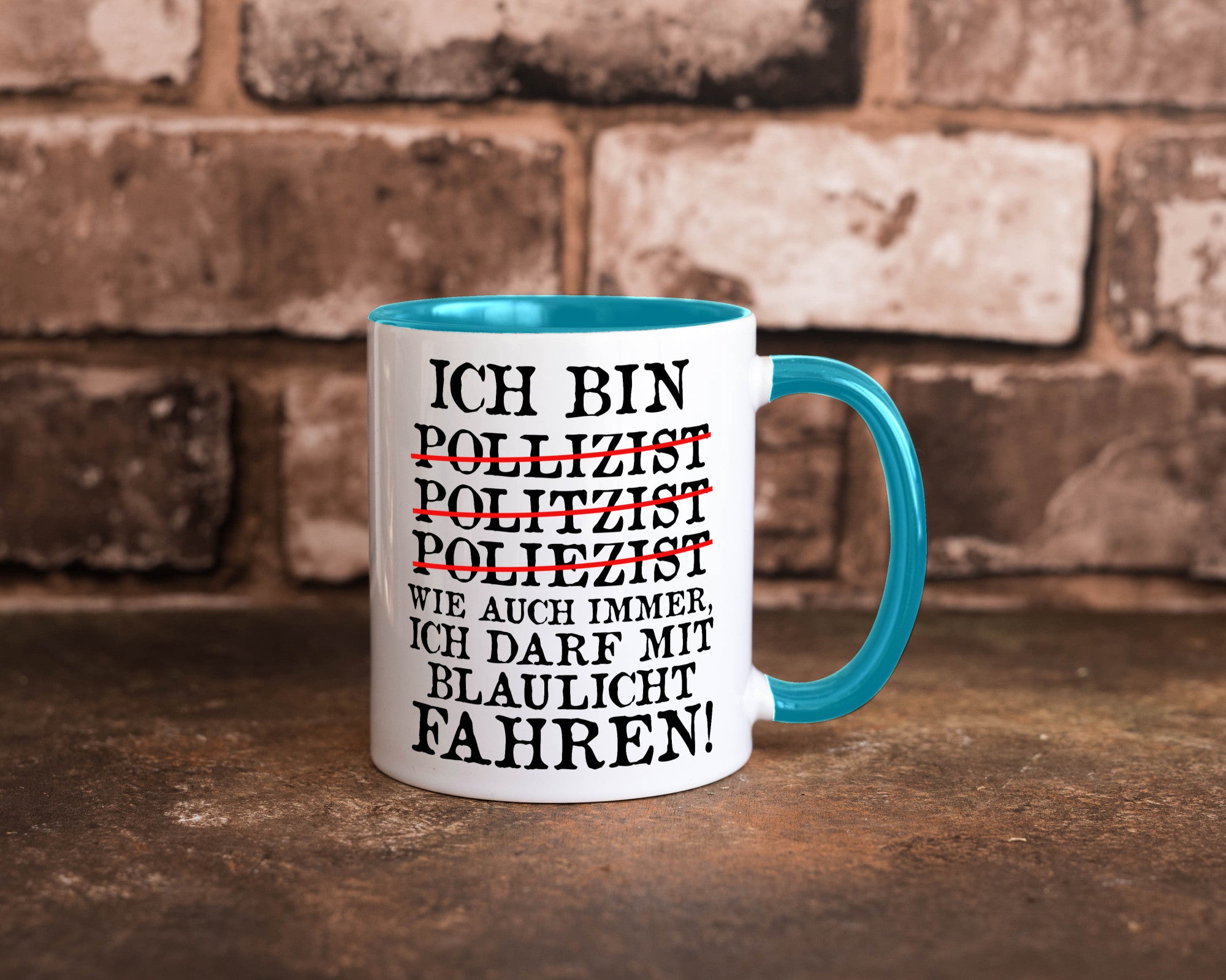 Ich bin Polizist | Blaulicht Polizei Beruf Streife lustig Arbeit Kollegen Büro