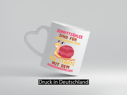 Schrittzähler | Faulpelz Sportmuffel Schnecke Geschenk Humor Geschenkidee