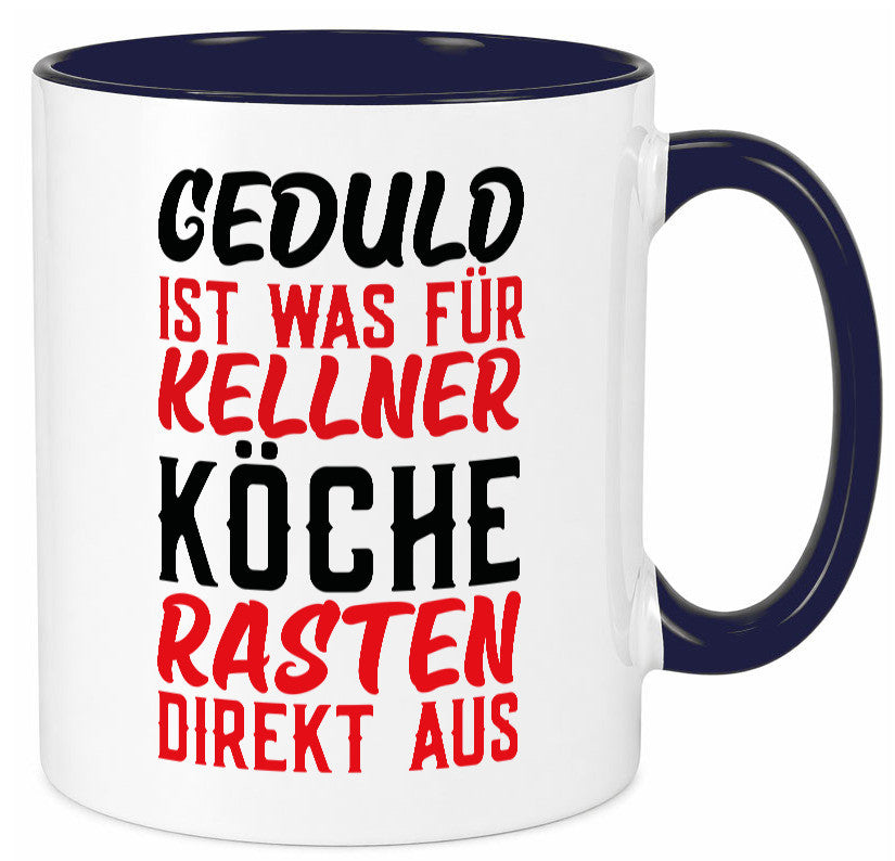 Köche rasten aus | Kellner Geduld Küchenchef Restaurant Geschenk Arbeit Tasse