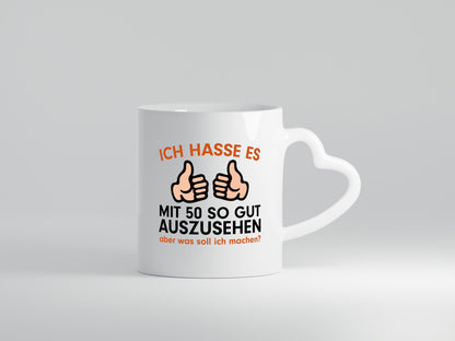 Mit 50 | Geburtstag lustiger Spruch 50er Geschenk Geschenkidee Tasse