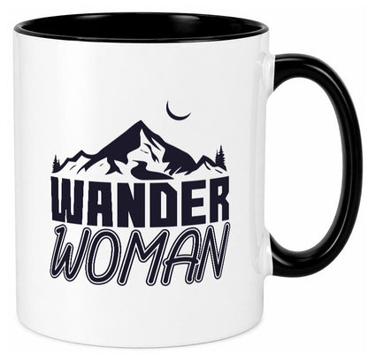 Wander Woman | Frauen Tasse Wanderer Bergsteigen lustig Familie Geschenkidee
