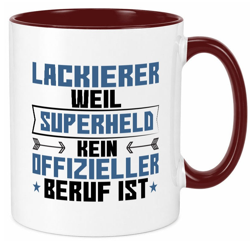 Superheld Lackierer | Definition lackieren lustig Humor Geschenkidee Geschenk Tasse