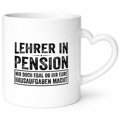 Lehrer in Pension, Hausaufgaben egal Geschenk Ruhestand Jubiläum lustiger