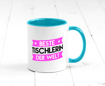 Beste Tischlerin | Tischlerei lustiger Spruch Geschenk Humor Geschenkidee Tasse