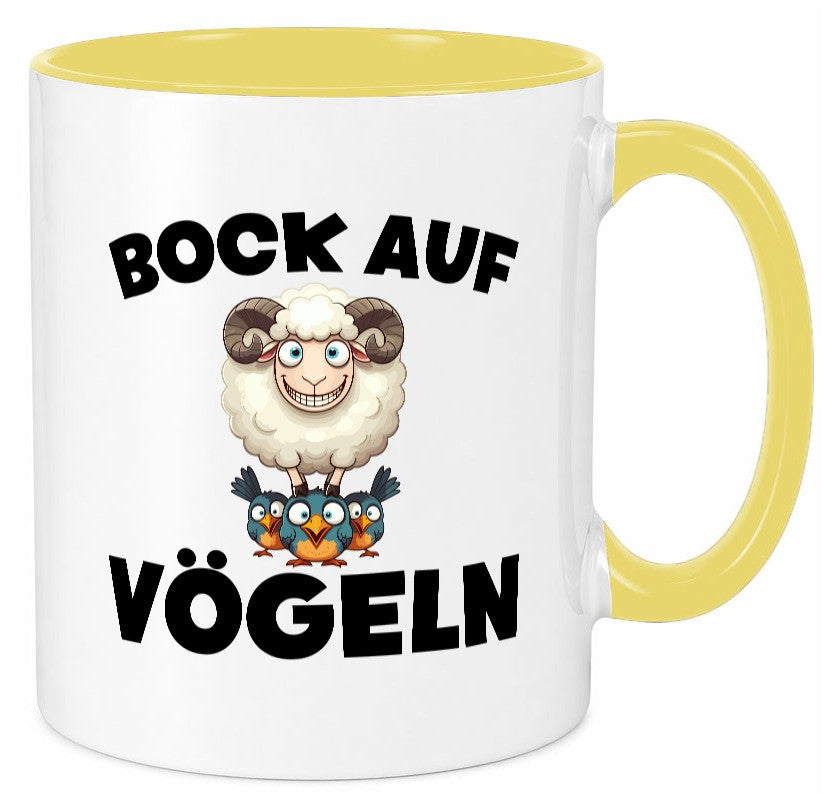 Bock auf Vögeln | Vögel Lustig v2 Humor Geschenkidee Geschenk Tasse