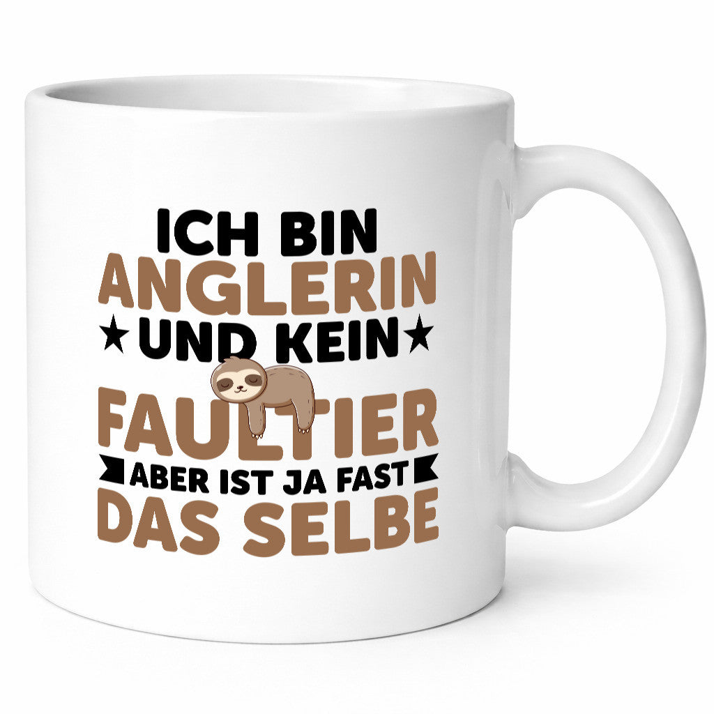 Ich bin kein Faultier: Anglerin | Angeln Fischerin Geschenk Tierliebhaber Humor