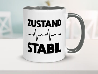 Zustand Stabil | Herzschlag Heartbeat lustiger Spruch Geschenk Humor