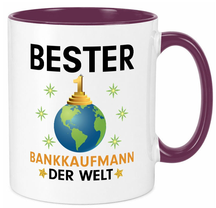 Welt Bester Bankkaufmann | Kaufmann Bank Kaufleute lustiger Spruch Geschenk Tasse