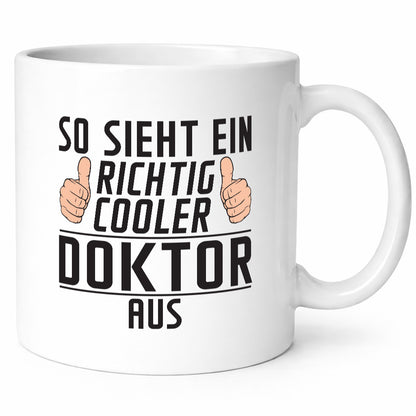 Richtig Cooler Doktor| Doktorand | Doktortitel lustiger Spruch Geschenk Humor