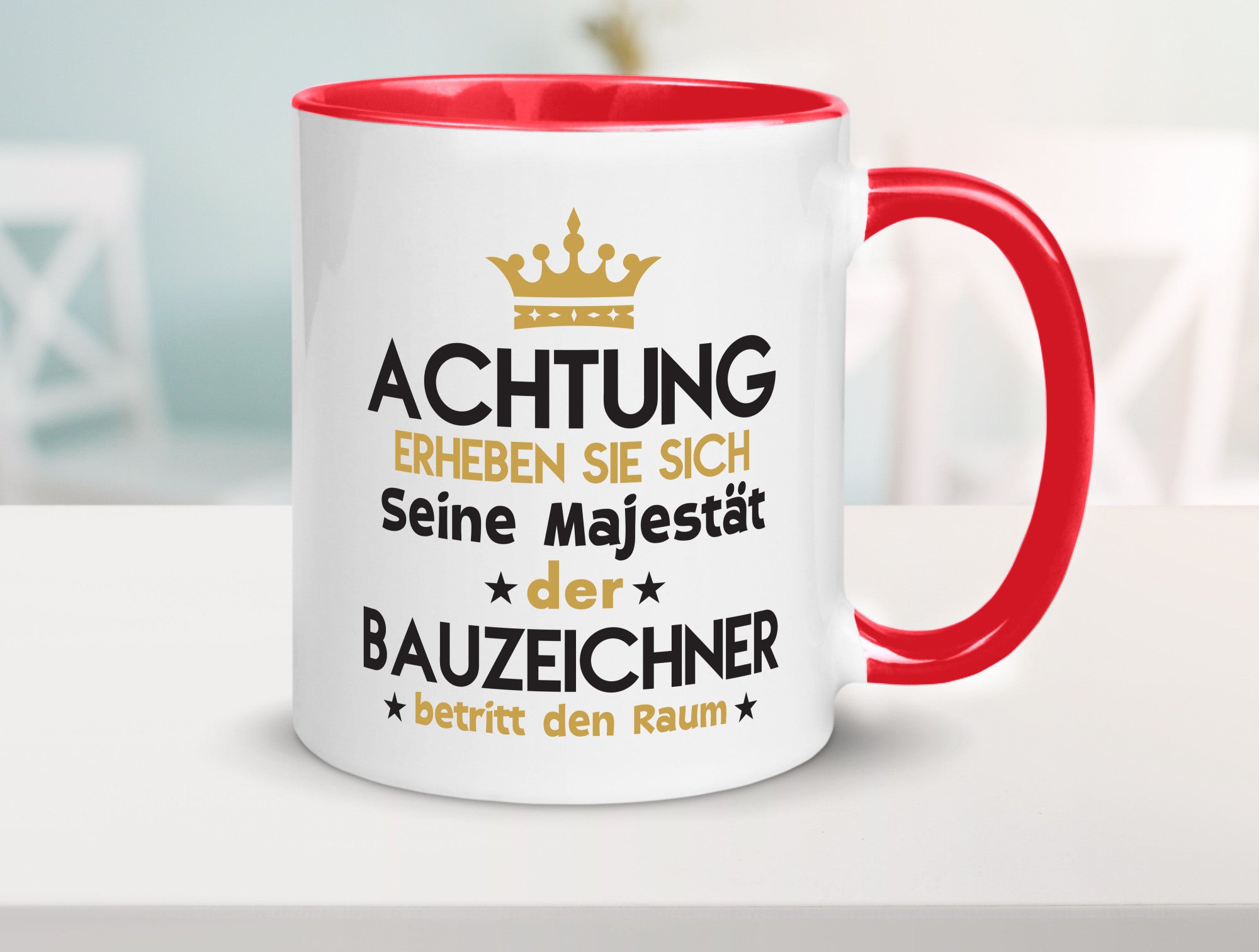 Seine Majestät Bauzeichner | Zeichner lustig Humor Geschenkidee Geschenk Tasse