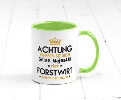 Seine Majestät Forstwirt | Waldarbeiter Humor Arbeit Kollegen Büro Geschenkidee Tasse
