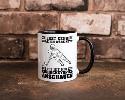 Eishockeyspiel | Eishockeyfan Tasse Eishockeyspieler Humor Geschenkidee