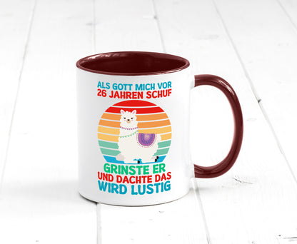 26. Geburtstag | 26 Jahre Gut Schuf mich Lama v2 lustiger Spruch Geschenk