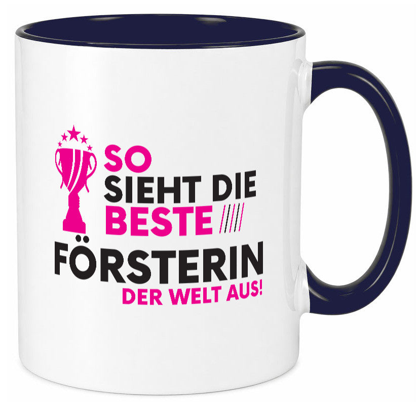Die Weltbeste Försterin | Forst Arbeit Humor Kollegen Büro Geschenkidee Tasse