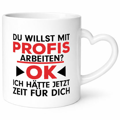 Profi Arbeiter | Arbeit Tasse mit Profis Beruf Geschenk Kollegen Büro lustiger
