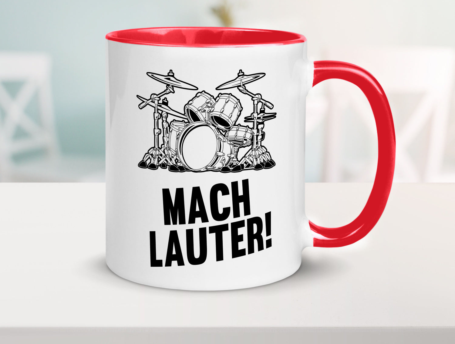 Mach lauter | Schlagzeug Band Musiker Geschenkidee Humor Tasse