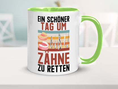 Ein schöner Tag um zähne zu retten | Zahnarzt Geschenk Humor Geschenkidee