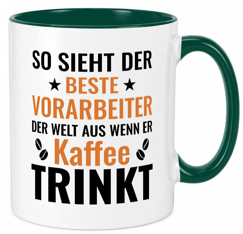 Kaffee trinkt: Vorarbeiter | Kollege Teamleiter Geschenk Arbeit Kollegen Büro