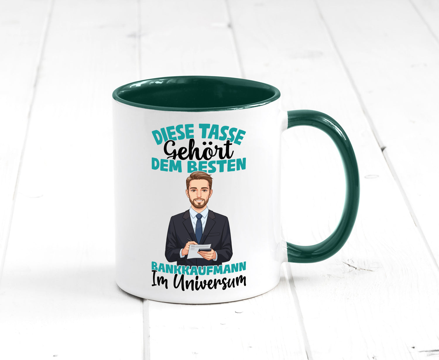 Im Universum: Bankkaufmann | Kaufmann Bank Kaufleute Geschenkidee Humor Tasse