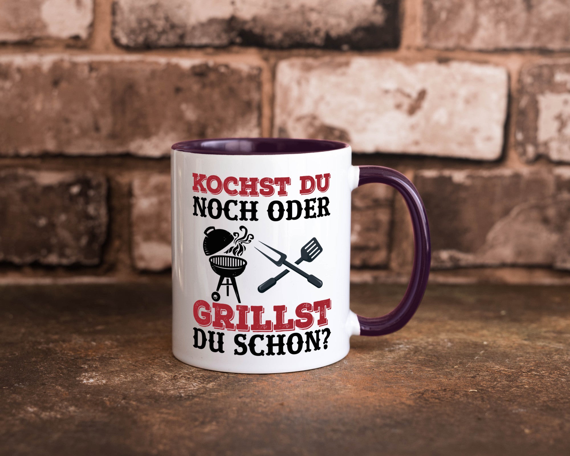 Grillst du schon? | Spruch Tasse Grillen Männer Geschenkidee Humor