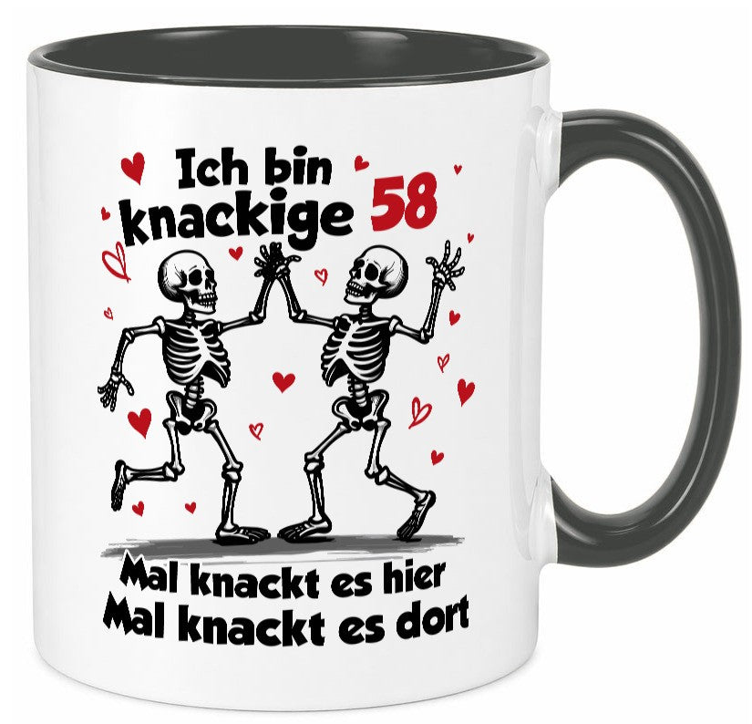 58. Geburtstag | Knackige 58 Ich bin alt v2 Humor Geschenkidee Tasse