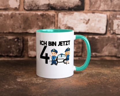 Ich bin jetzt 4 | Polizei 4. Geburtstag Jähriger Geschenk Geschenkidee lustiger