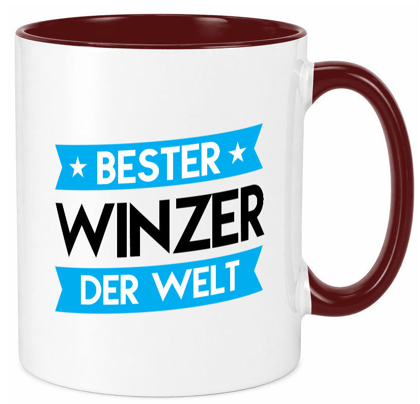 Bester Winzer | Weinbauer Wein Geschenk Humor Geschenkidee lustiger Spruch Tasse